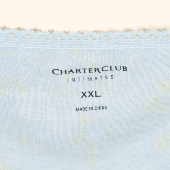 NWT Charter Club Panties Size XXL in Blue Floral - Picture 14 of 14